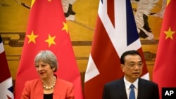 Theresa May Da Firimiya Li Keqiang 