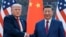 资料照片：唐纳德·特朗普总统在北京人民大会堂与中国国家主席习近平握手。(2026年5月14日) 