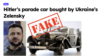 Russian propagandists push fake story that Zelenskyy bought Hitler's car