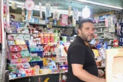 Rabia, a father of two, says his business has slowed since protests began. He supports calls for the resignation of the government but says he's not sure it will help on Nov. 15, 2019 in Tripoli, Lebanon. (H. Murdock/VOA)