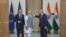 New Delhi မြို့တော်မှာ India ဝန်ကြီးချုပ် Narendra Modi နဲ့ ဥရောပကောင်စီဥက္ကဋ္ဌ Donald Tusk  ဥရောပကော်မရှင်ဥက္ကဋ္ဌ Jean-Claudeတို့ တွေ့ဆုံဆွေးနွေး။
( အောက်တိုဘာ -၆-၂၀၁၇)