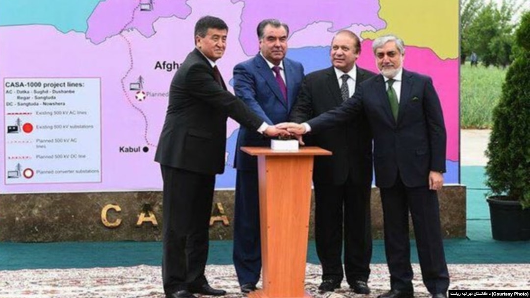 کاسا - ۱۰۰۰ برق قرغیزستان و تاجیکستان را به پاکستان انتقال می دهد