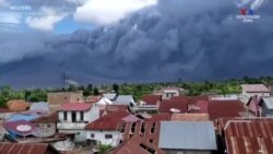 Ինդոնեզիայի Սինաբունգի հրաբխի ժայթքման ուշագրավ տեսարանը