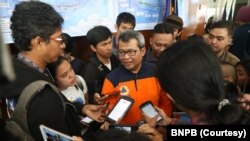 Kepala Pusdatin dan Komunikasi Kebencanaan Badan Nasional Penanggulangan Bencana (BNPB) Agus Wibowo. (Foto: BNPB)