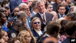 Hillary Clinton 11 Eylül olaylarının yıldönümü anma töreninde fenalaşarak tören alanından uzaklaştırılmıştı. 