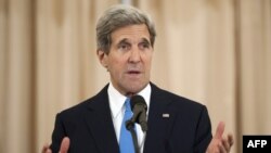 ທ່ານ John Kerry ລັດຖະມົນຕີການຕ່າງປະເທດ ສຫລ ຖະແຫຼງໃນລະຫວ່າງການນຳອອກເຜີຍແຜ່ ລາຍງານປະຈຳປີ ວ່າດ້ວຍການຄ້າມະນຸດ ຂອງກະຊວງການຕ່າງປະເທດ (19 ມິຖຸນາ 2013)