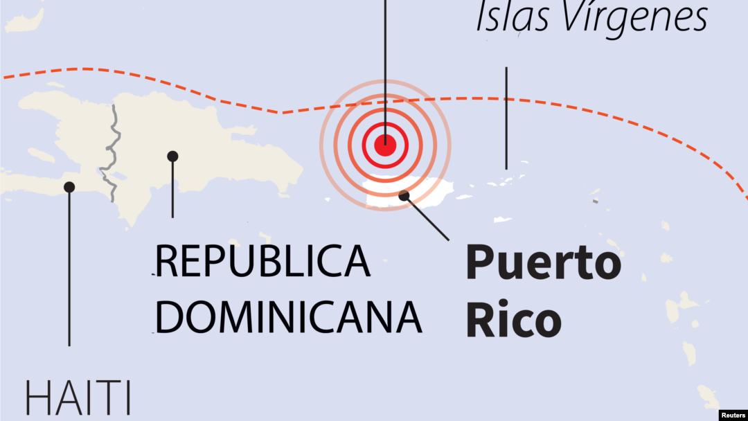 Gempa bumi di Puerto Rico (Foto: dok).