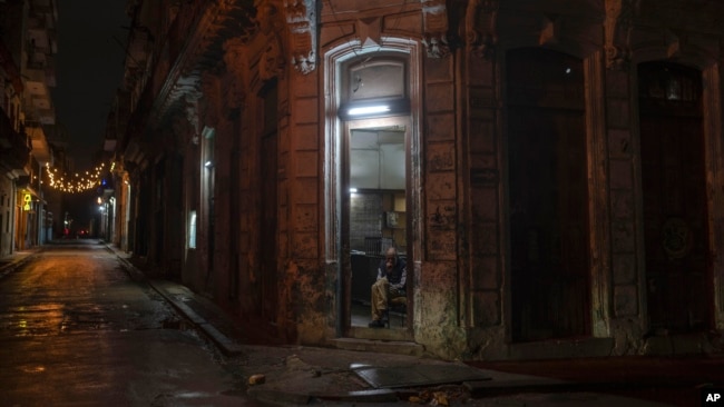 A man smokes a cigarette in state-run bodega, in Havana, Cuba, Jan. 20, 2025, the day of U.S. President Donald Trump's inauguration.