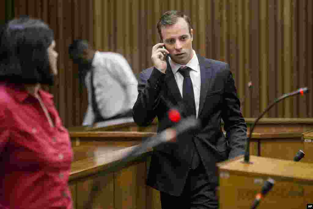 Oscar Pistorius a babbar kotun Pretoria. &nbsp;