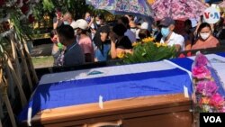 Funeral de Jorge Rugama Rizo, víctima de un supuesto crimen de odio.