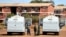 FILE - Police patrol during a 21-day nationwide lockdown called to help curb the spread of coronavirus disease, in Harare, Zimbabwe, April 3, 2020. 