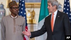 Shugaban Najeriya Buhari da Sakataren Harkokin Wajen Amurka John Kerry