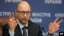 Perdana Menteri Ukraina, Arseniy Yatsenyuk (foto: dok).