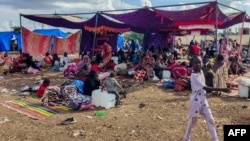 Sudanese people fleeing Al Jazirah state settle in a camp for the displaced in the city of Gedaref, Oct. 31, 2024. In late October, the Rapid Support Forces attacked villages across Al Jazirah, reportedly killing more than 120 civilians.