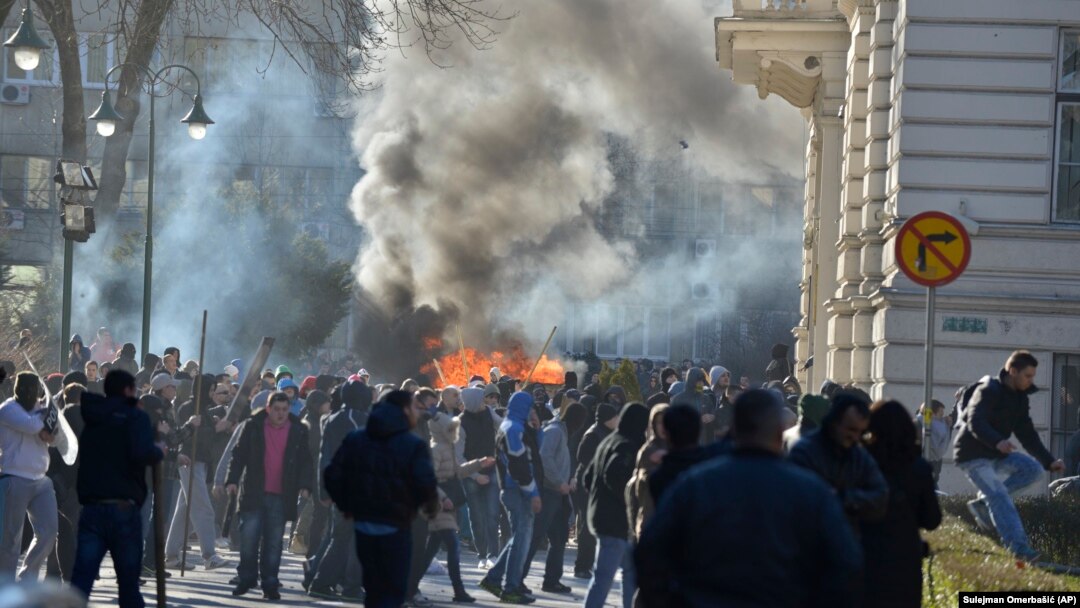 Demonstranti u Sarajevu