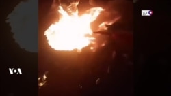 آتش زدن پرچم «جمهوری اسلامی» در کرج، چهارشنبه ۱۷ دی
