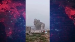 لحظه اصابت موشک به برج مراقبت دریایی چابهار