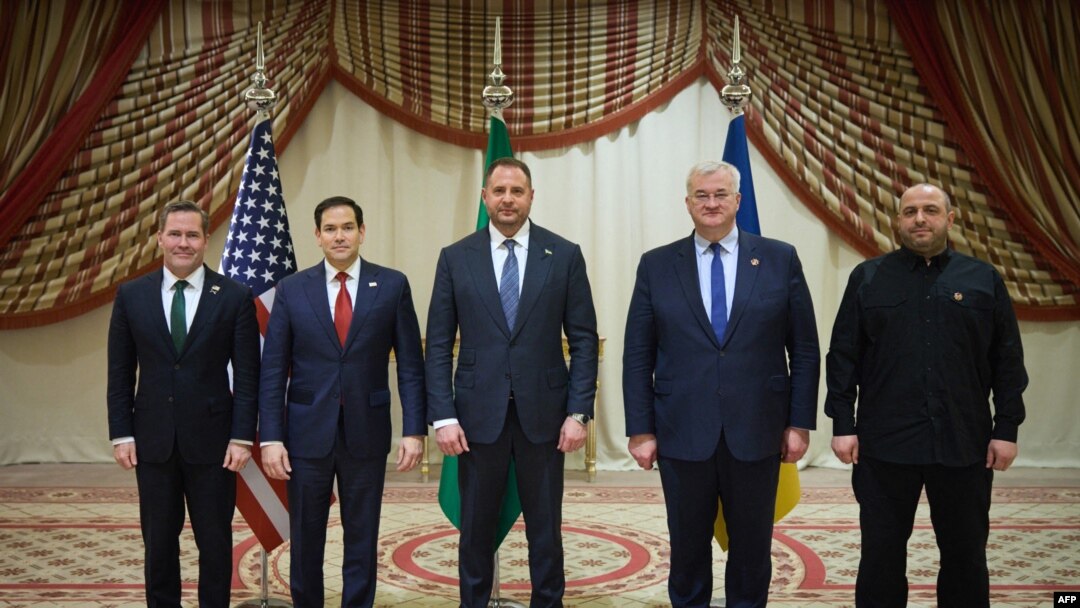 Şandeyên Amerîka û Ukrayna li bajarê Cedde yê li Erebistana Saudî, 11 Adar,2025