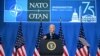 US President Joe Biden speaks during a press conference at the close of the 75th NATO Summit at the Walter E. Washington Convention Center in Washington, DC on July 11, 2024. (Photo by SAUL LOEB / AFP)