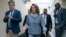 House Speaker Nancy Pelosi, D-California, walks to a Democratic Caucus meeting at the Capitol in Washington, March 26, 2019. 