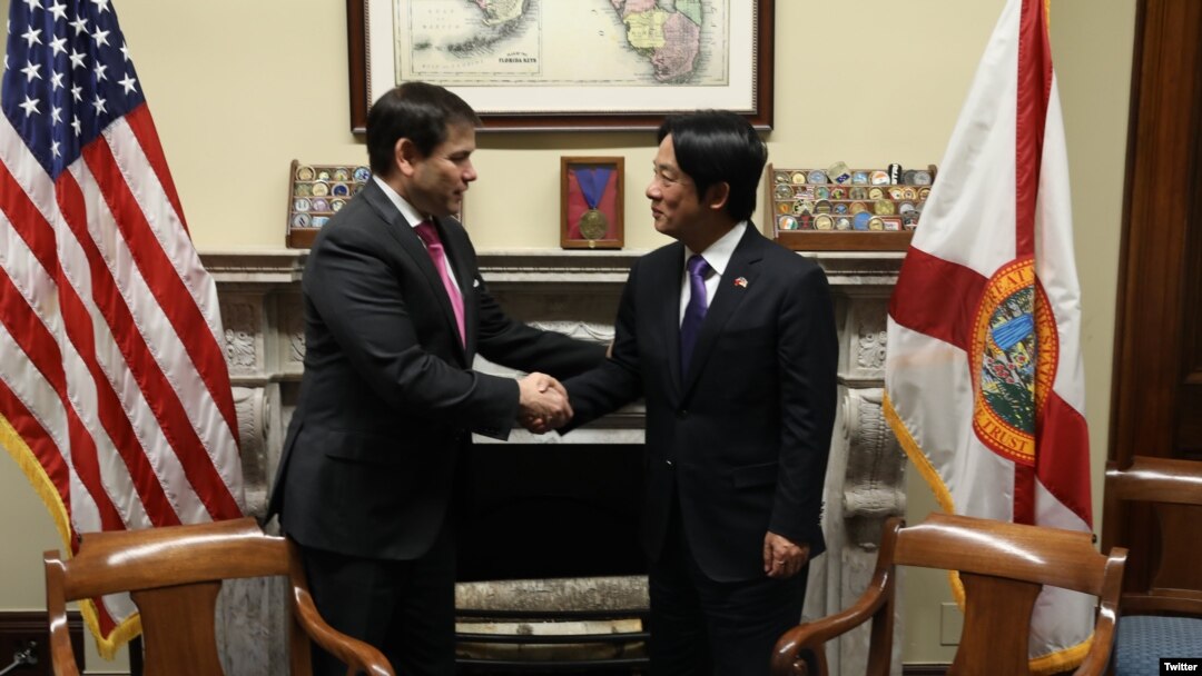 美国联邦参参议员鲁比奥2020年2月3日在国会山会见台湾候任副总统赖清德（鲁比奥推特）