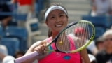 La tenista china Peng Shuai durante un partido en el Abierto de Nueva York el 2 de septiembre de 2014.