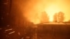 Firefighters battle flames during the Eaton Fire in Pasadena, Caliornia, Jan. 7, 2025.