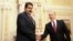 FILE - Russian President Vladimir Putin (R) welcomes Venezuela's President Nicolas Maduro in Moscow in this January 15, 2015, handout from the Miraflores Palace. 