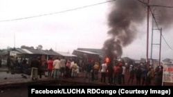 Mobulu mpo na kosenga maponami, na Goma, RDC, 30 décembre 2017. (Facebook/LUCHA RDCongo)