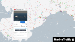 북한 유조선 백양산1호가 9일 중국 룽커우항에 머물고 있다. 자료=MarineTraffic