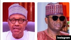 Buhari, hagu da gwamna Matawalle, dama (Hoto: Instagram)