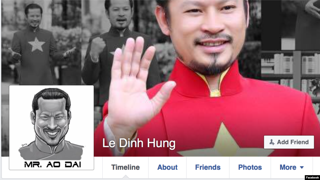 Ảnh chụp màn hình từ trang facebook của ông Lê Đình Hùng (Hùng Cửu Long)