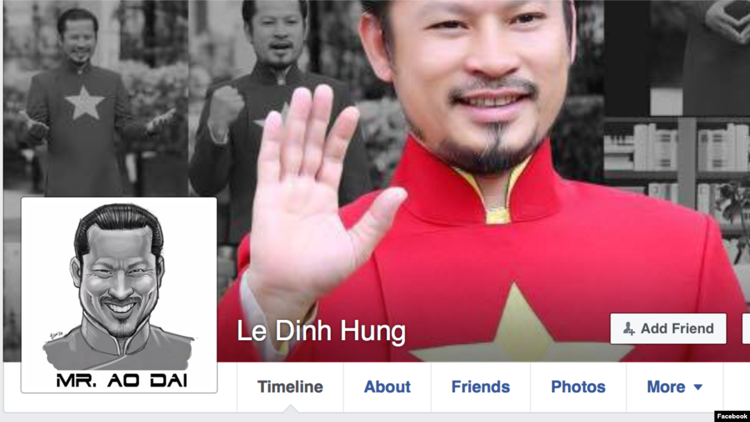 Ảnh chụp màn hình từ trang facebook của ông Lê Đình Hùng (Hùng Cửu Long)