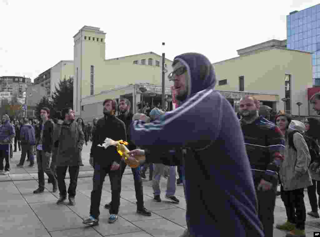 Kosovo Opposition Protest