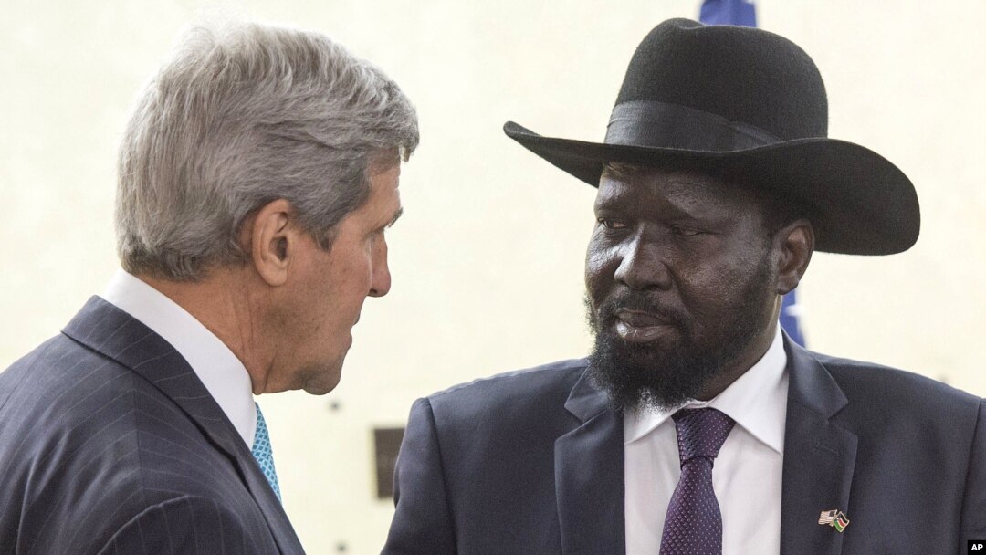 Džon Keri tokom današnjeg razgovora sa predsednikom Južnog Sudana Salvom Kirom