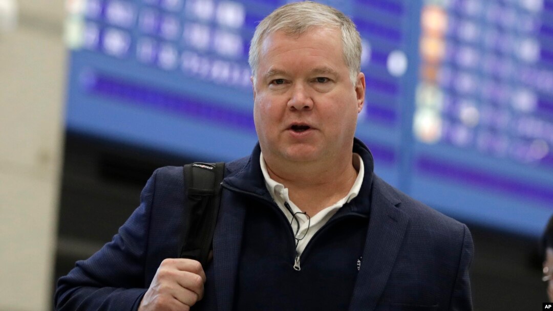 Utusan Khusus Amerika untuk Korea Utara, Stephen Biegun, di bandara Internasional Incheon, Korea Selatan, 3 Februari 2019. (Foto: dok).