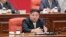 Udhëheqësi i Koresë së Veriut Kim Jong UN gjatë seancës së 9 plenare të Komitetit Qendror të Partisë Punëtore të Koresë. Fotografi e publikuar nga agjencia zyrtare e lajmeve të Koresë së Veriut,e njohur so KCNA më 31 dhjetor, 2023/Përmes AFP