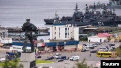 러시아 세베로모르스크 항에 정박해 있는 러 해군 함. (자료사진) 