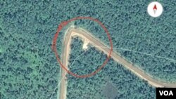 ພາບ​ຖ່າຍ​ຈາກ​ເທິງ​ອາ​ກາດ ເຂດ​ຊາຍ​ແດນ​ລະ​ຫວ່າງ ລາວ ກັບ ກຳ​ປູ​ເຈຍ ທີ່​ຍັງ​ມີ​ບັນ​ຫາ​ຄົງ​ຄ້າງ 