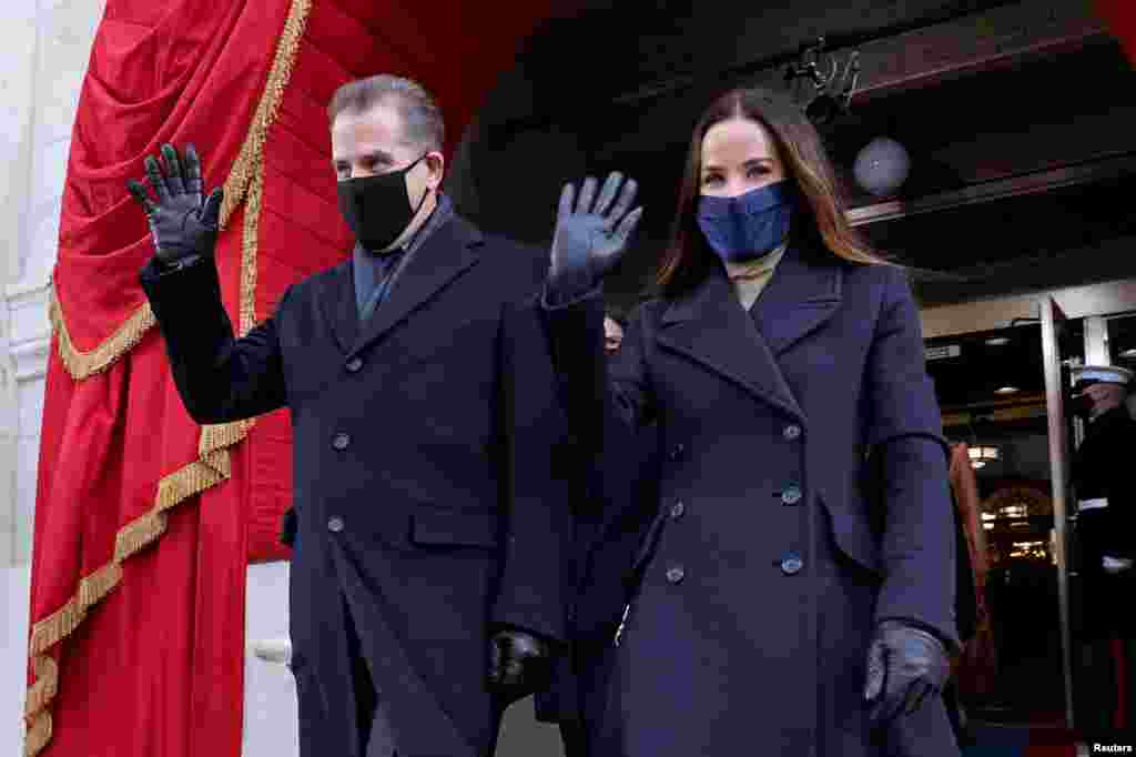 Hunter Biden and Ashley Biden arrive before the inauguration of Joe Biden as the 46th President of the United States on the West Front of the U.S. Capitol in Washington, Jan. 20, 2021.