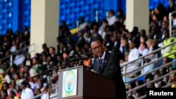 Prezida Kagame mu gihe cyo Kwibuka Jenoside