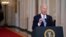 President Joe Biden speaks about the end of the war in Afghanistan from the State Dining Room of the White House, Aug. 31, 2021, in Washington.