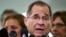 FILE - House Judiciary Committee ranking member Jerry Nadler talks to the media on Capitol Hill in Washington, Sept. 28, 2018.