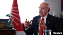 Turkish presidential candidate Kilicdaroglu gives interview to Reuters in Ankara