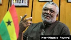 Former President of Ghana Jerry Rawlings