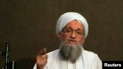 Al-Qaida leader Ayman al-Zawahri is seen speaking from an unknown location, in this still image taken from video June 8, 2011.