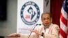 Eleanor Holmes Norton, Washington’s delegate to the U.S. House of Representatives, speaks at a news conference on District of Columbia statehood, June 16, 2020. 