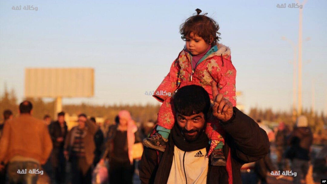 Retirada de Aleppo, Síria, 15 de Dezembro, 2016.