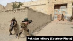 In undated photo, Pakistani troops have raided and searched suspected militant places in North Waziristan during Zarb-e-Azb counter-militancy operations.