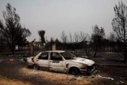 آتش‌سوزی گسترده در یونان